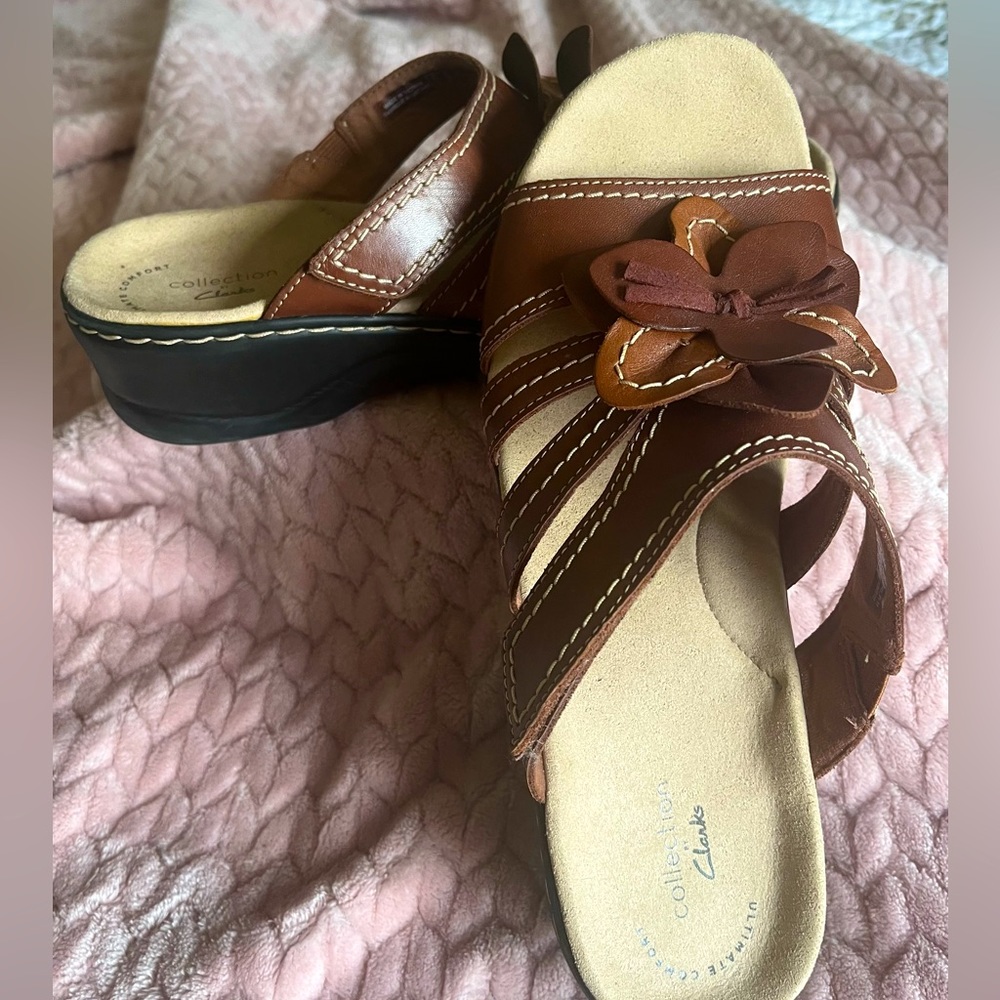 Clarks sandals- size 10, worn once